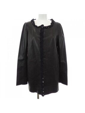 Chanel Leather Jacket Black 34